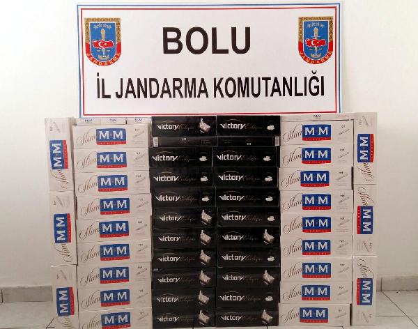 Bolu'da 5 bin 510 paket kaçak sigara ele geçirildi