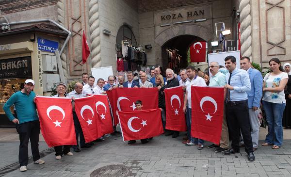 Bursa’dan bayraklı ‘Teröre Hayır, Kardeşliğe evet’ çağrısı