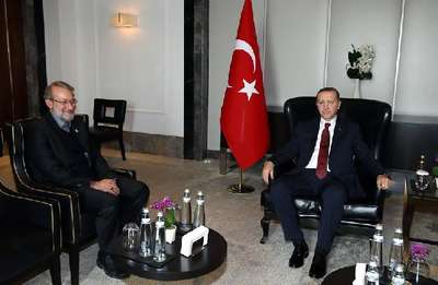 Erdoğan, İran Meclis Başkanı Ali Laricani’yi kabul etti