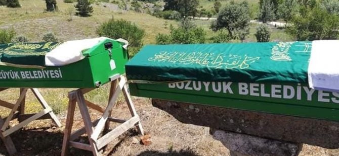 Gurbetçi ailenin acı günü: Baba oğul aynı gün defnedildi