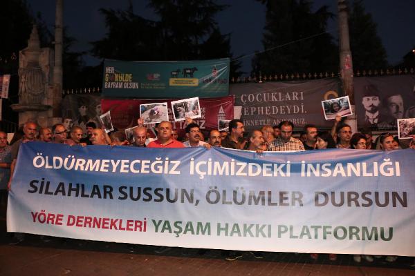 Galatasaray Meydanı'nda barış eylemi
