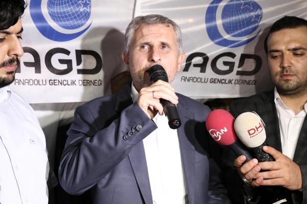 İsrail Konsoloslsuğu önünde Mescid-i Aksa protestosu