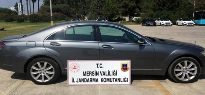 Almanya’dan çalınan Mercedes, Mersin’de çıktı