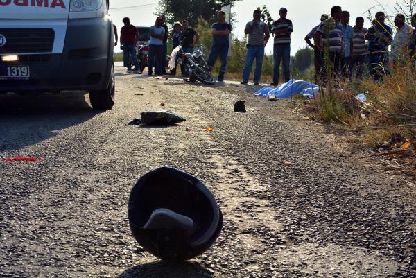 Süt kamyonuyla motosiklet çarpıştı: 1 ölü