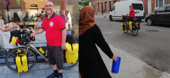 Sıla yoluna bisikletle çıktı