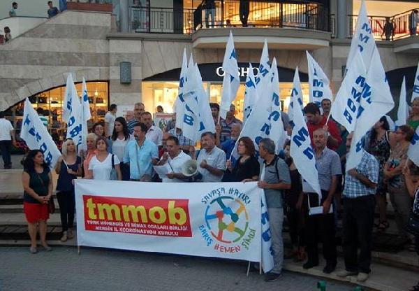 Mersin'de mühendisler barış istedi