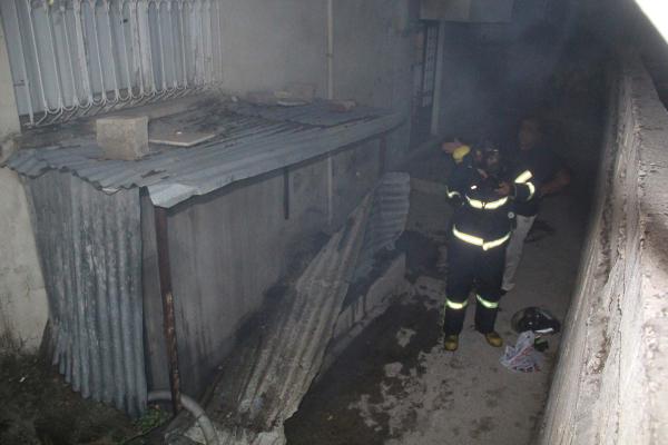 Bodrum kattaki yangın korkuttu