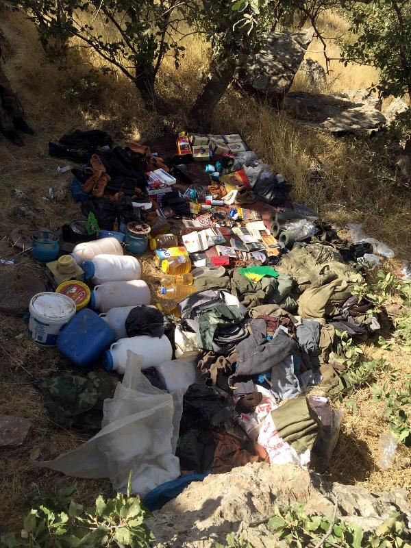 Nusaybin'de PKK'ya ait 4 sığınak bulundu