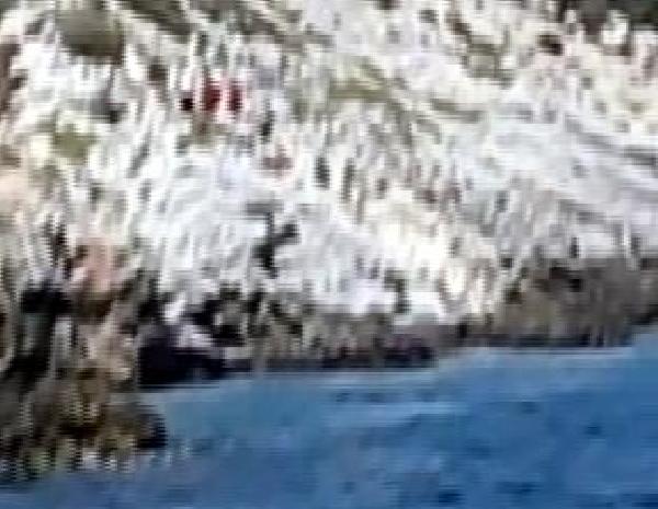 Jet-ski ile göçmen kaçakçılığı kamerada