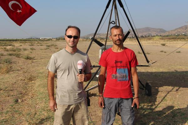 Bergama semalarında Mikrolayt keyfi