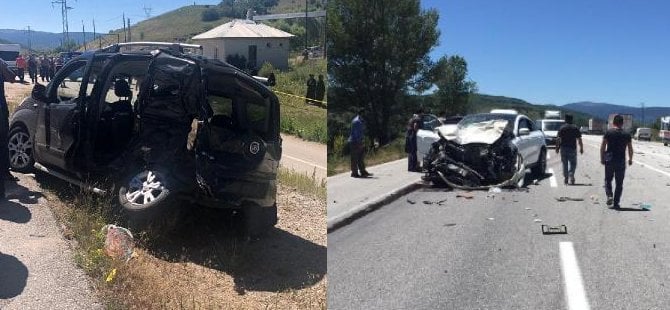 Cenaze yolunda kaza: 3 ölü, 6 yaralı