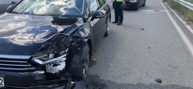 Gurbetçi aile kaza yaptı: 3 yaralı