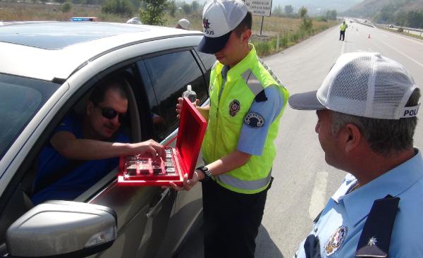 Sürücülere çikolatalı uyarı