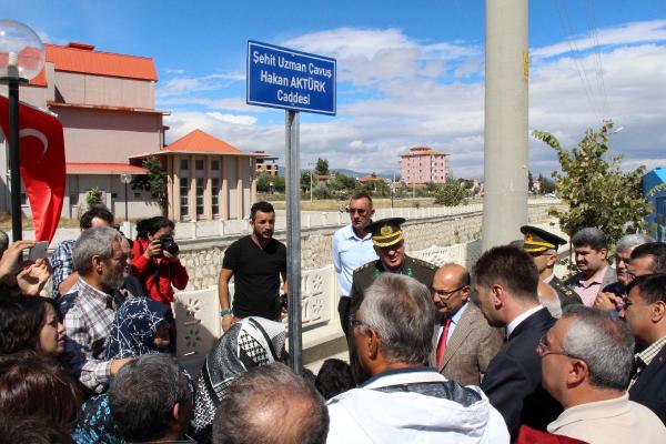 Burdur'da, şehidin adı caddeye verildi