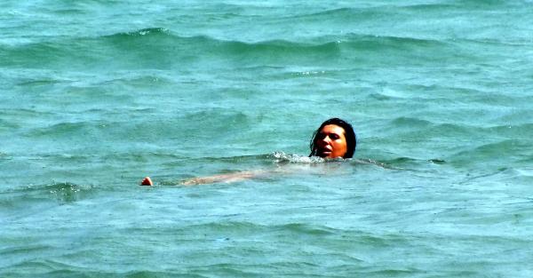 Marmaris'te yağmur ve deniz keyfi bir arada