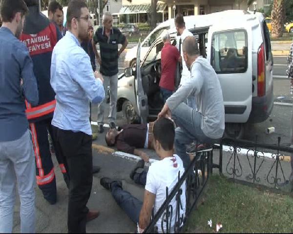 Köpeğe çarpmamak için direksiyon kırınca takla attı: 2 yaralı