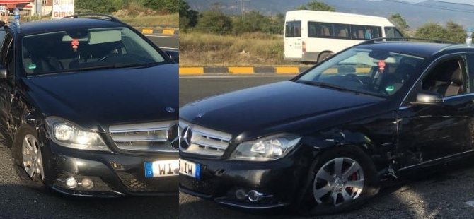 Gurbetçi aile sıla yolunda kaza yaptı