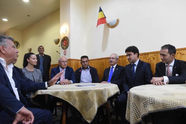 Kılıçdaroğlu Brüksel'de Türk esnafı ziyaret etti