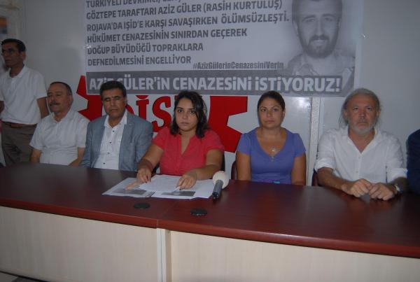 Suriye'de IŞİD ile çatışmada ölen Aziz Güler'in cenazesinin getirilmesi için ortak açıklama
