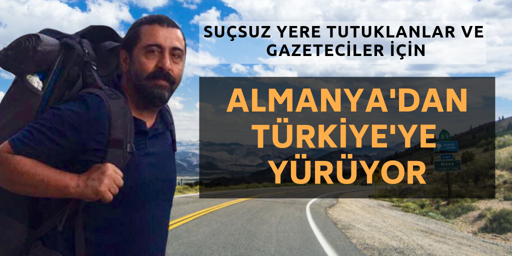 Almanya'dan Türkiye'ye yürüyerek gidiyor