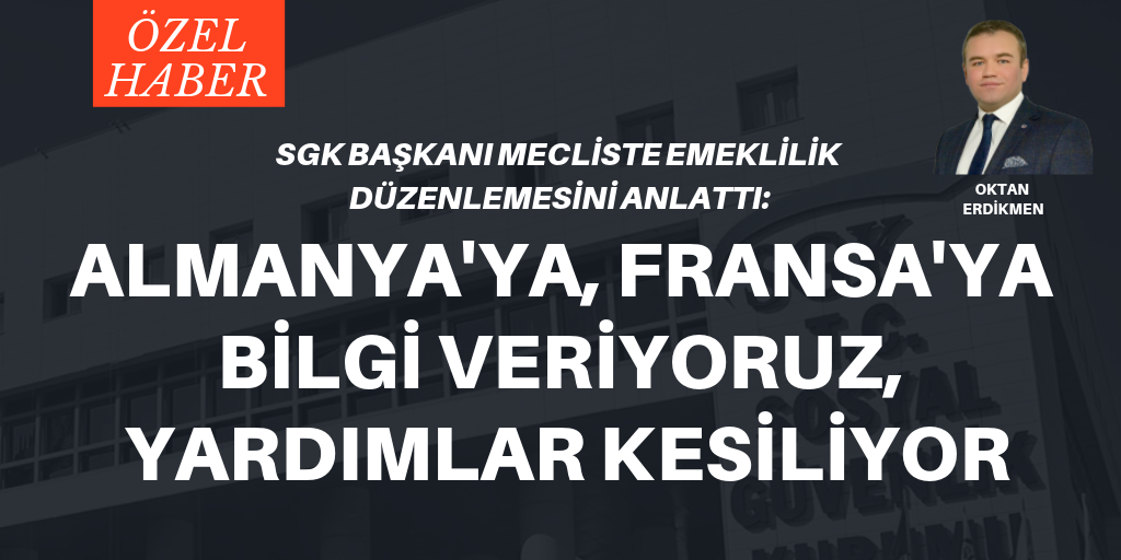 'Almanya'ya bilgi veriyoruz'