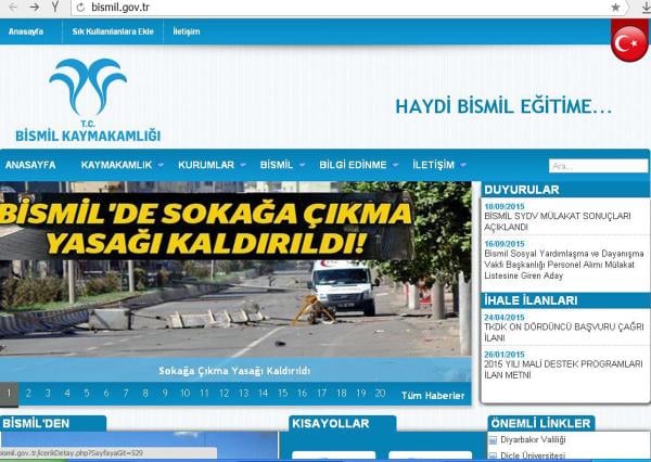 Bismil'de sokağa çıkma yasağı kaldırıldı