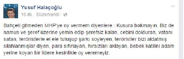 Halaçoğlu’dan, Bahçeli savunması