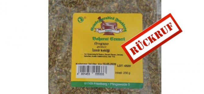 Almanya'da 'İzmir kekiği' toplatılıyor