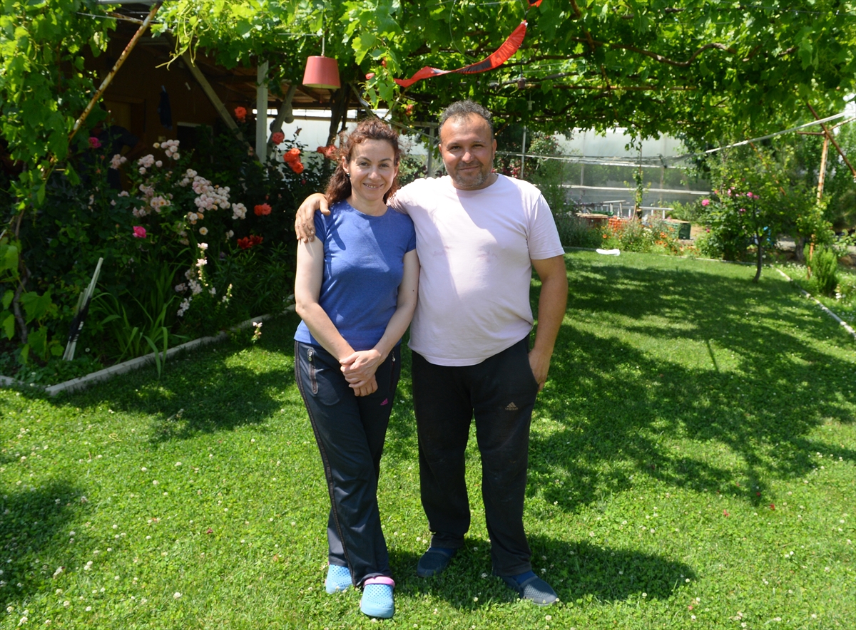 Gurbetçi çift huzuru köyünde buldu