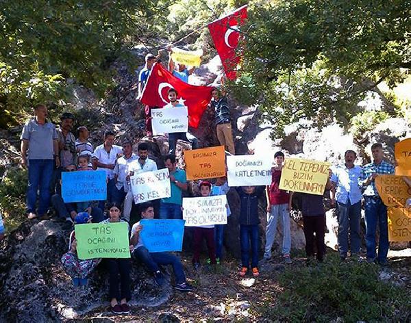 Pakmukova'da ikinci derece SİT alanına taş ocağı izni verilmesi köylülerin tepkisine yol açtı