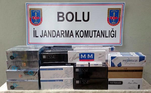 Bolu'da 3 bin 770 paket kaçak sigara ele geçirildi
