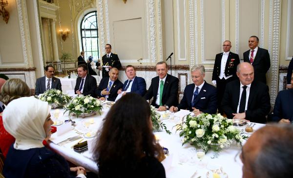 Belçika Kralı Philippe’den Cumhurbaşkanı Erdoğan onuruna öğle yemeği