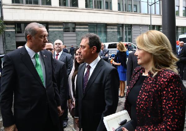 Cumhurbaşkanı Erdoğan, Brüksel'de Büyükelçilik Kançılarya binasının açılışını yaptı