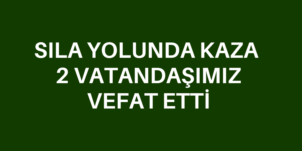 İzin dönüşü kaza: 2 ölü