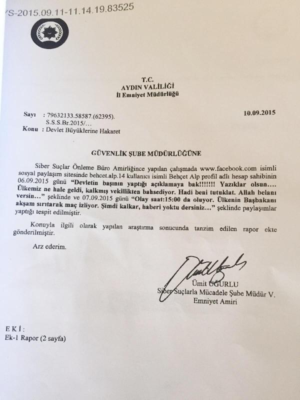 Avukata sosyal medya soruşturması