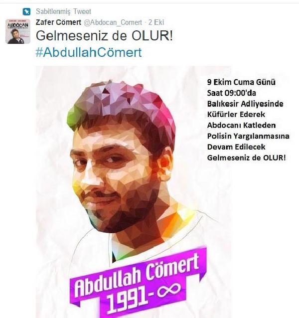 Cömert davasının 5'inci duruşması yarın Balıkesir'de