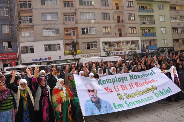 Hakkari'de Öcalan protestosu