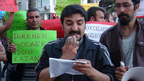 Kocaer işçilerinden eylem