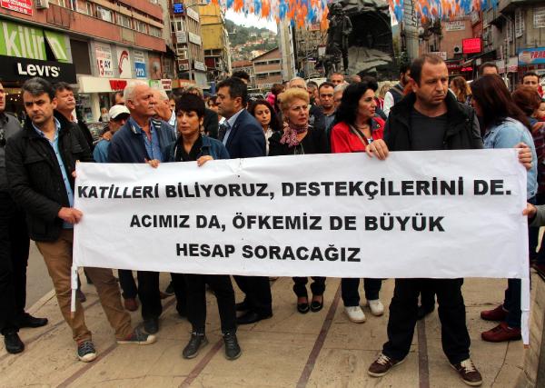 Zonguldak'ta terör protestosu