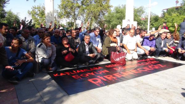 Gaziantep’te Ankara’daki terör saldırısı protesto edildi
