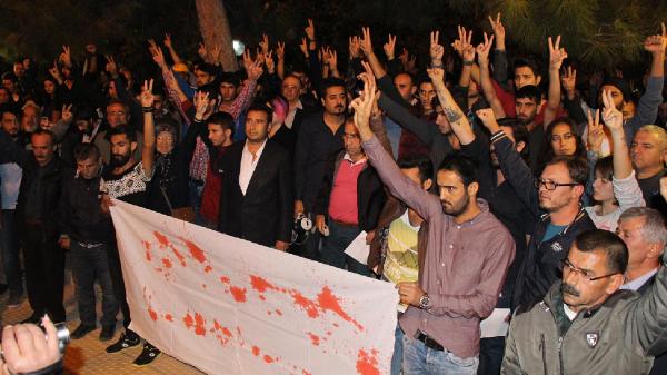 Ankara’daki saldırı Burdur’da protesto edildi