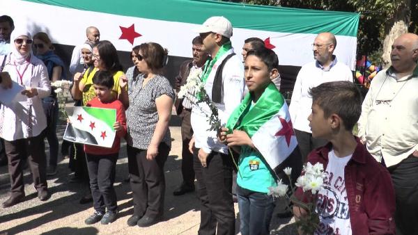 Gaziantep'te Suriyeliler'den Rusya protestosu