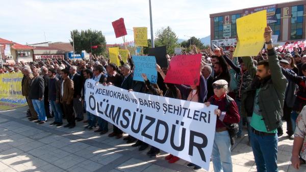Ankara’daki saldırı Erzincan'da protesto edildi