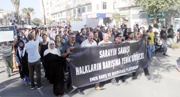 Ankara'daki saldırı Şanlıurfa’da yürüyüşle protesto edildi