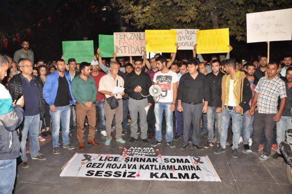 Nazilli'de Ankara'daki saldırı için protesto