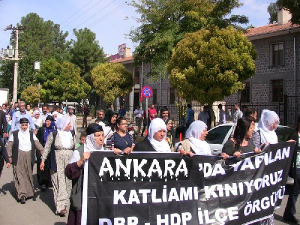 Viranşehir'de Ankara protestosu