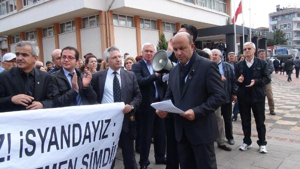Sinop'ta protesto yürüyüşü