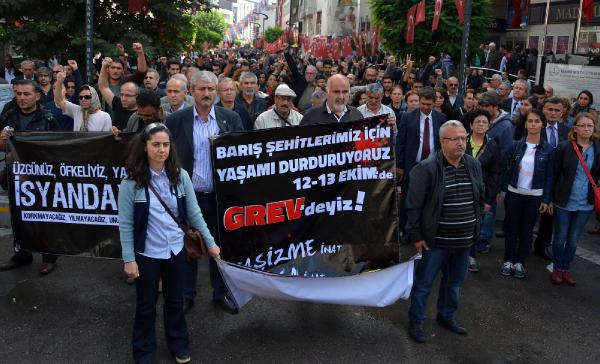 Karabük'te katliam protestosunda gerginlik