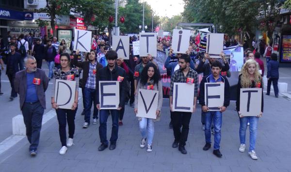 Ankara'daki saldırı Uşak'ta protesto edildi