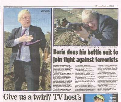 The Sun: "Boris IŞİD'e karşı"